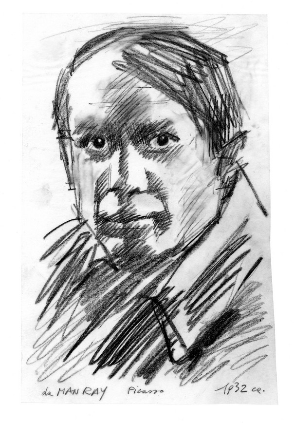 Mario Cresci, dalla serie Copia di copia: da Man Ray, Picasso, 1987.
