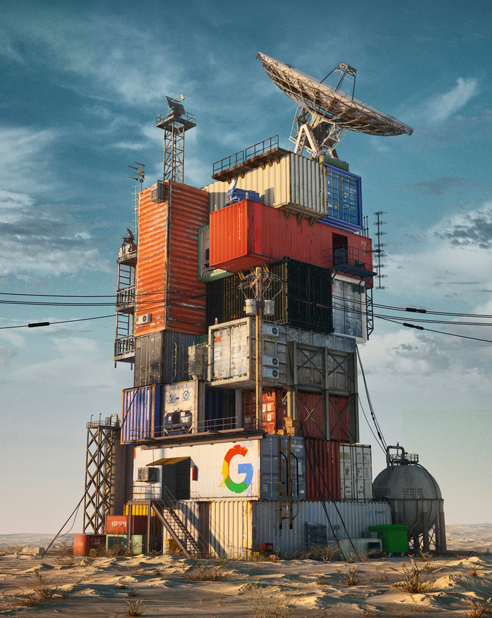 Mike Winkelmann, aka Beeple, Google Data Center 2079, 2019